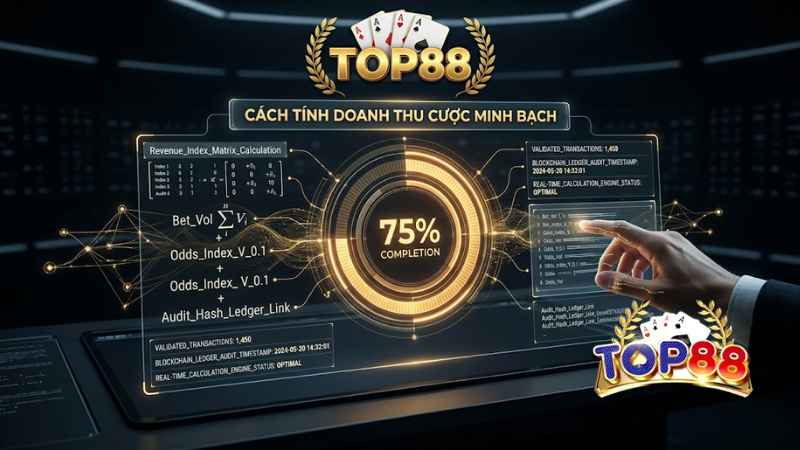 Cách tính doanh thu vòng cược minh bạch trên hệ thống Top88
