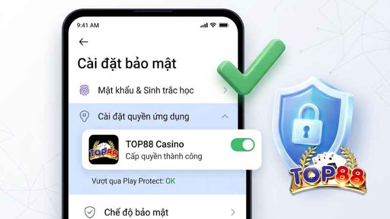 Cài đặt Top88 APK cho Android an toàn
