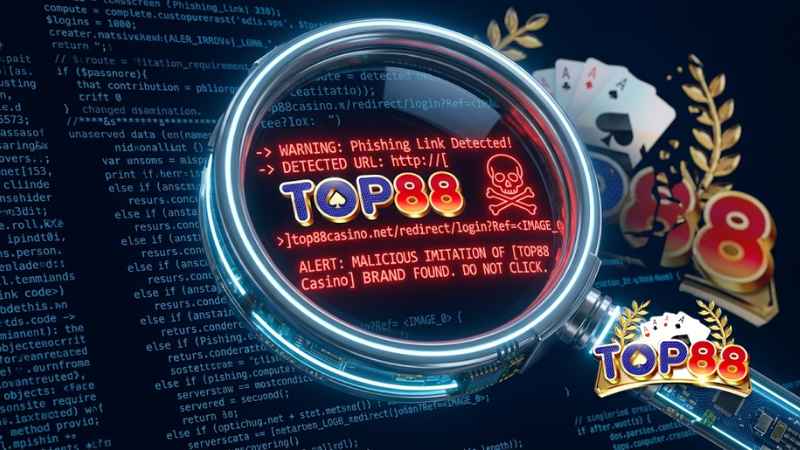 Luôn cẩn trọng với các link giả mạo giao diện Top88