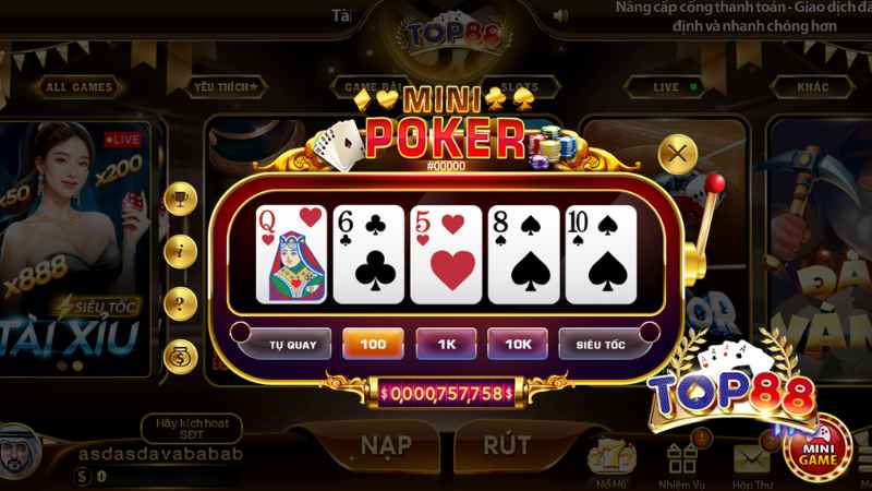 Mẹo quay Mini Poker chốt lãi an toàn không dùng Auto Spin