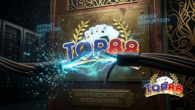 Top88 không chịu trách nhiệm bồi thường nếu sự cố xuất phát từ mạng internet của khách hàng